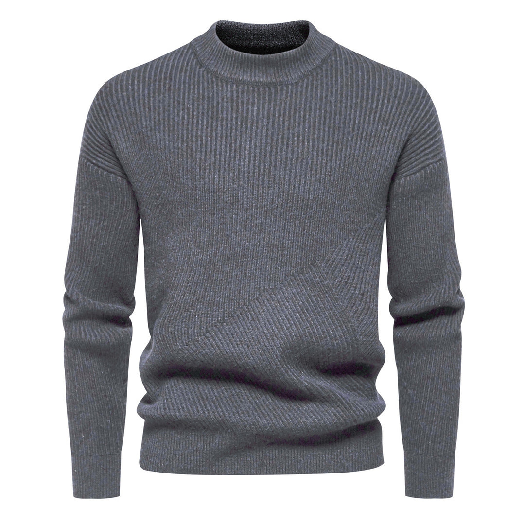 Herrer Struktureret Ribkrave Pullover Stilla