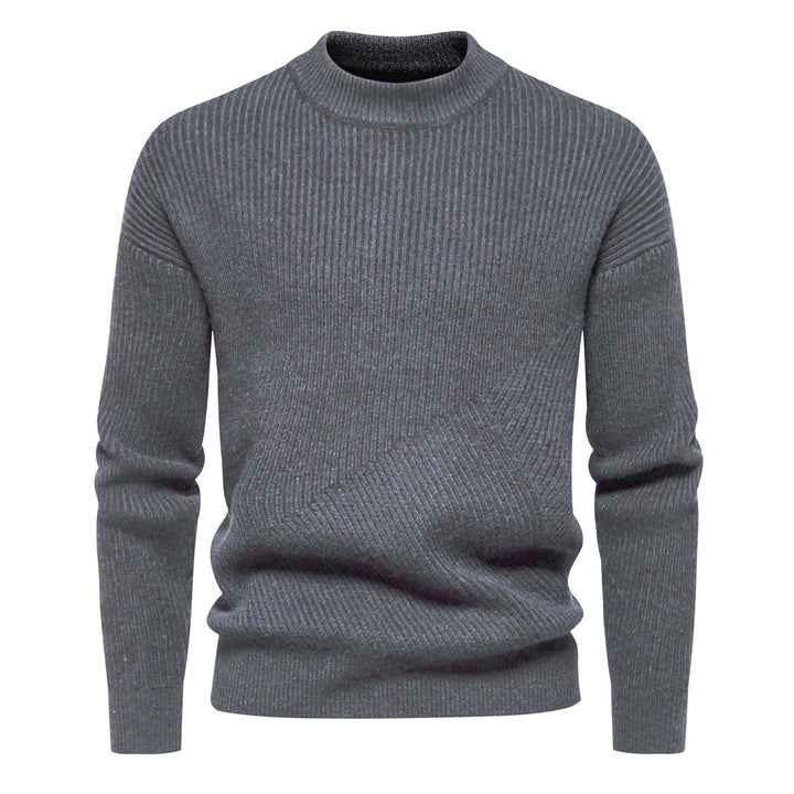 Herrer Struktureret Ribkrave Pullover Stilla