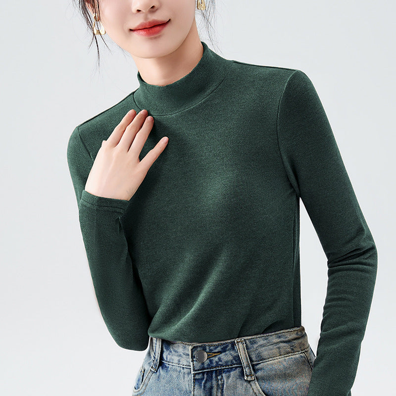 Dame Turtleneck Shirt i blød stretchy materiale blanding med elegante detaljer Stilla