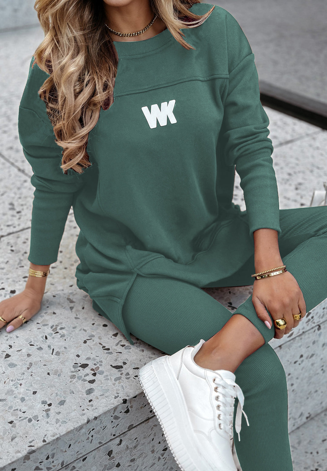 Dame Oversized Fritidsdragt med afslappet snit og elegante detaljer Stilla