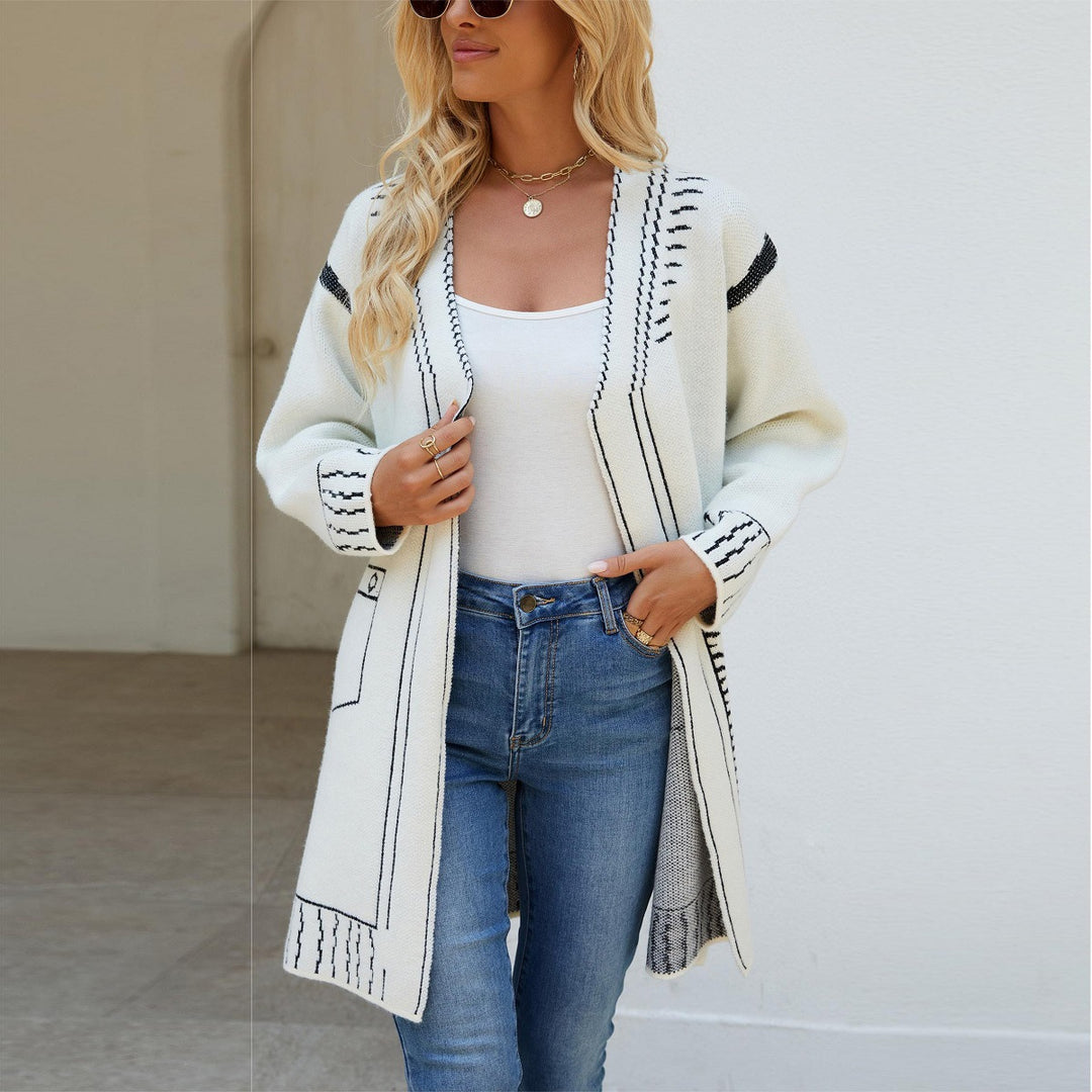 Kvinders cardigan med iøjnefaldende design og afslappet pasform Stilla