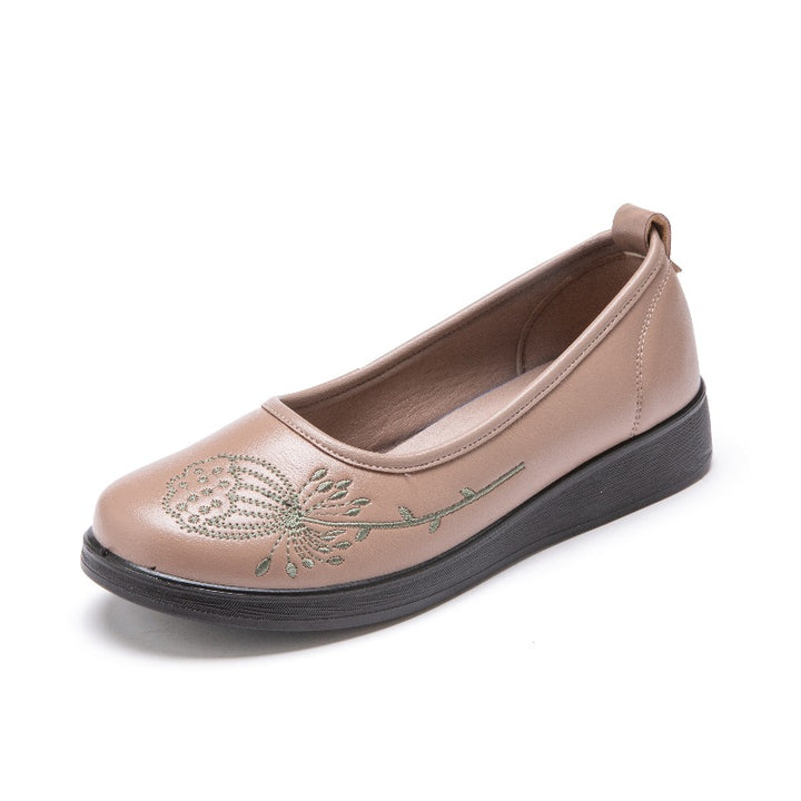 Femme Stilfulde Florale Dekorerede Slipper Stilla