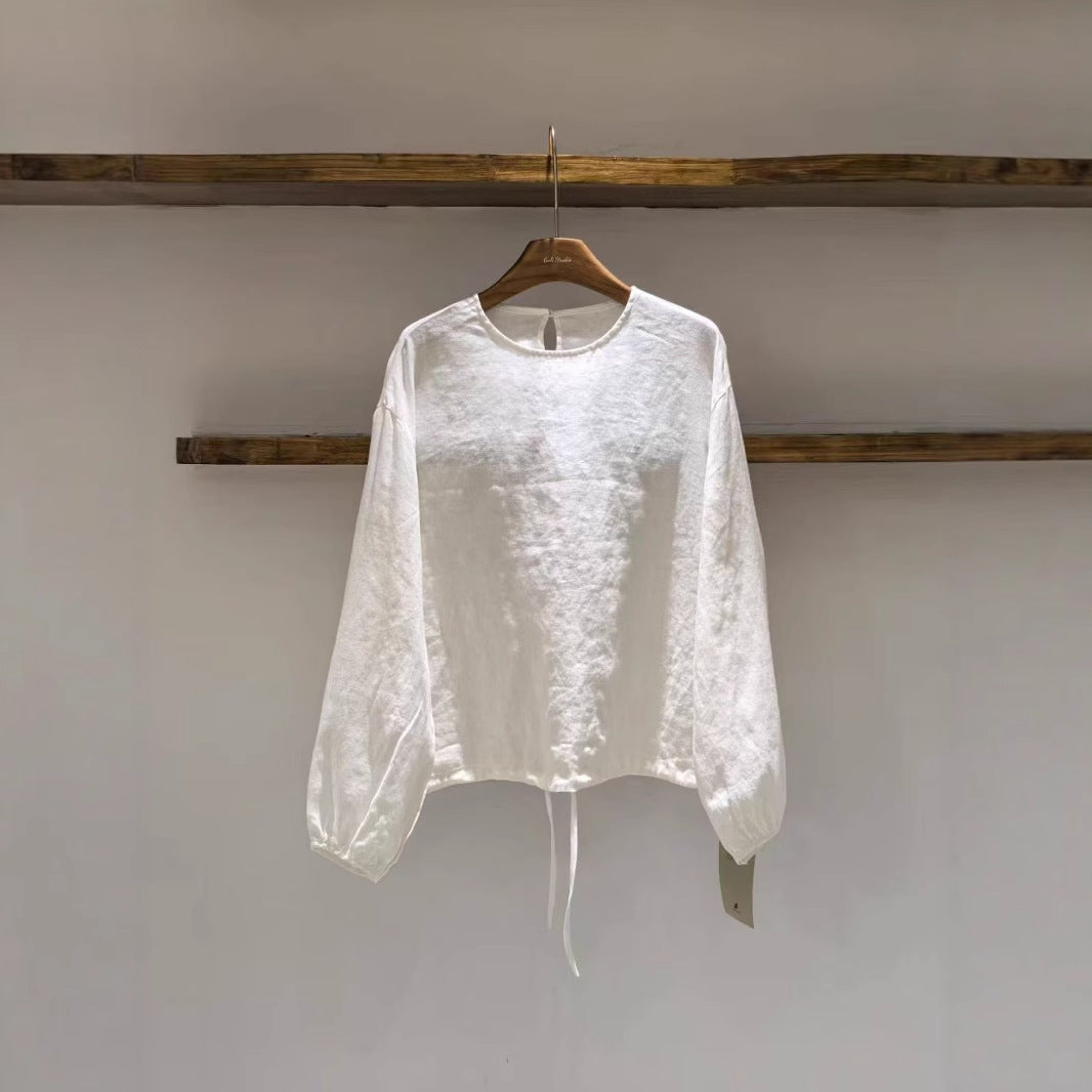 Dame Relaxed Fit Puff Ærme Bluse Stilla