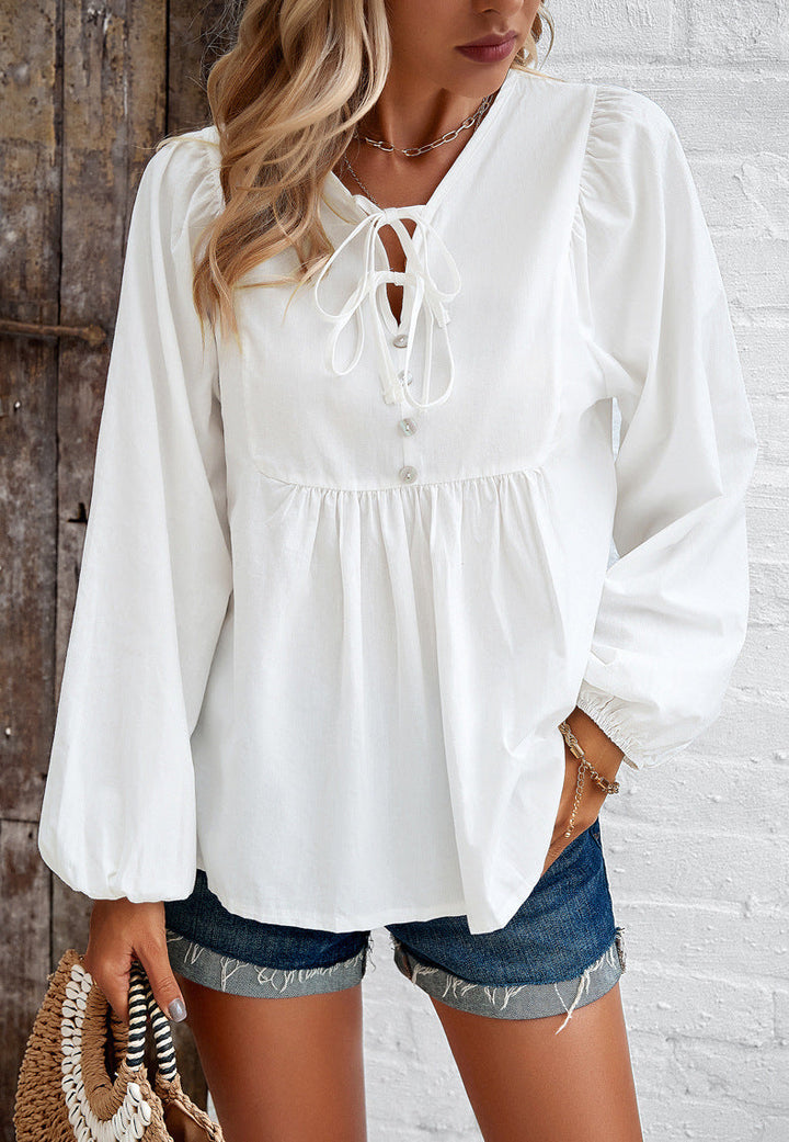 Stilla | Knap Oversized Skjortekjole, Elegant