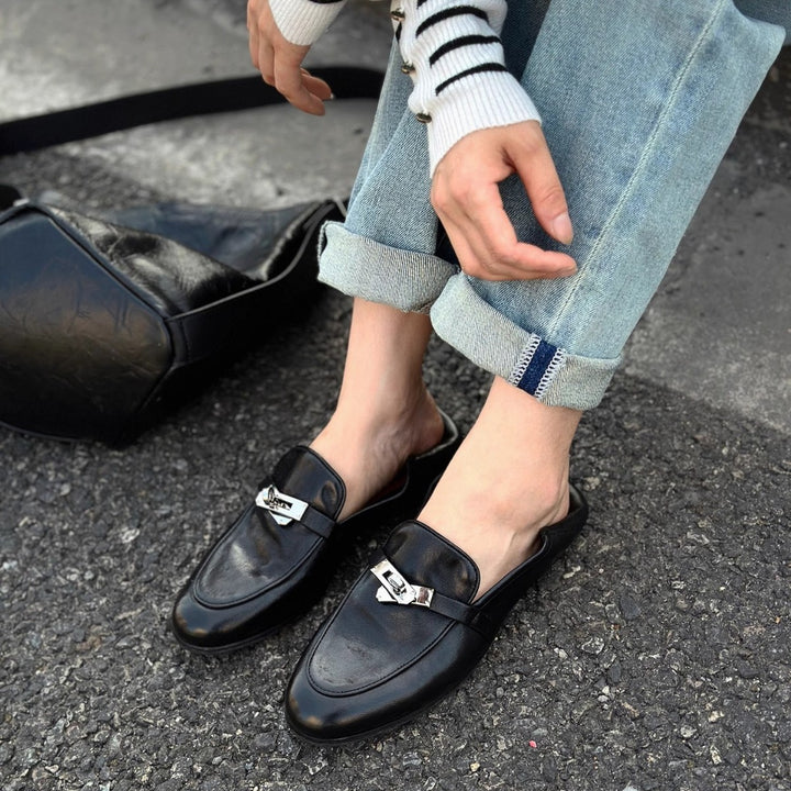 Dame elegante slippers med dekorativt spænde-design Stilla