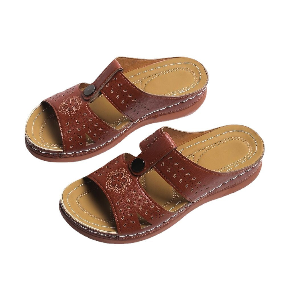 Dame Komfortable og elegante Clogs med åndbare perforeringer og fleksibelt fodbed Stilla