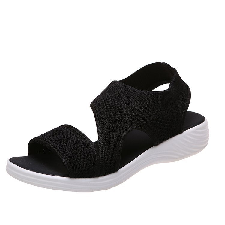 Dame Comfort-sandaler med elastisk overdel og åndbar sål Stilla