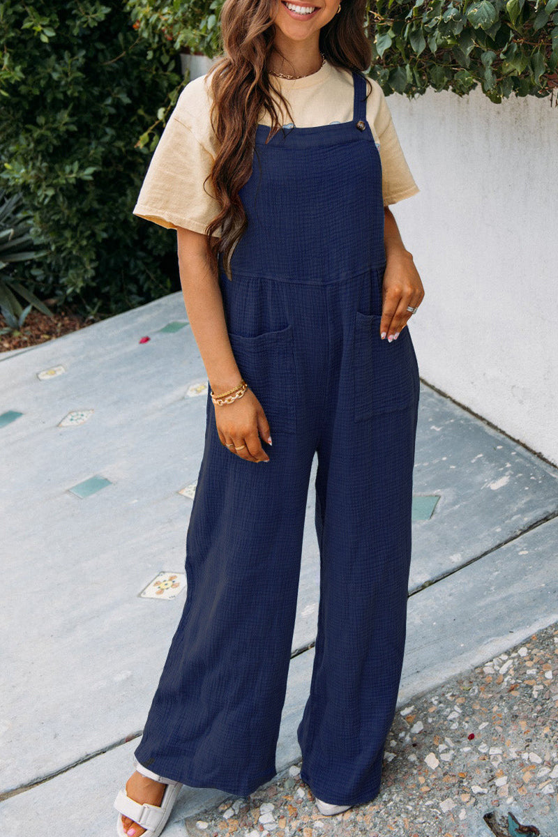 Dame Casual Jumpsuit med lommer og justerbare stropper Stiila