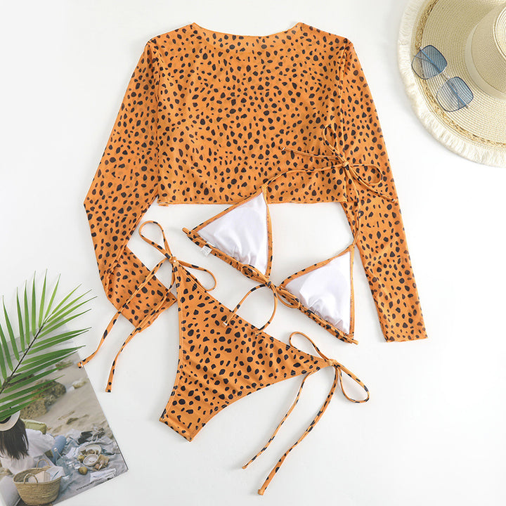 Dame Tri-Set Badetøj med Crop-Top Stilla