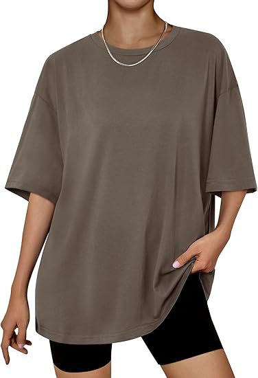 Dame Oversized Struktur T-Shirt Stilla