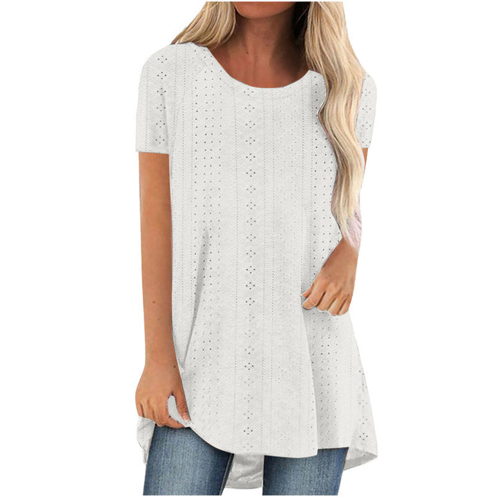 Dame Let bluse med spidsdetaljer Stilla