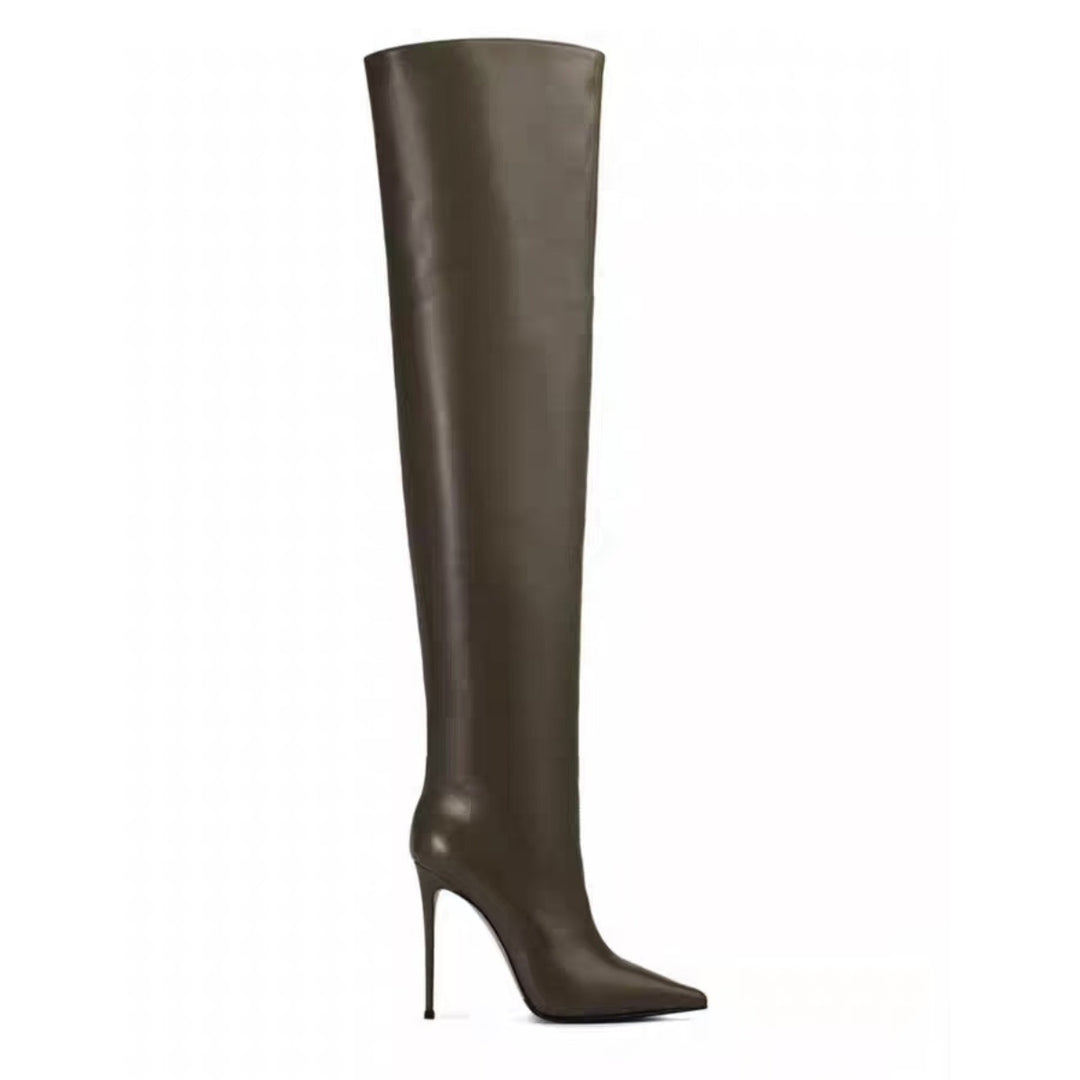 Femme Over-knæet Stiletto Hæle Stilla