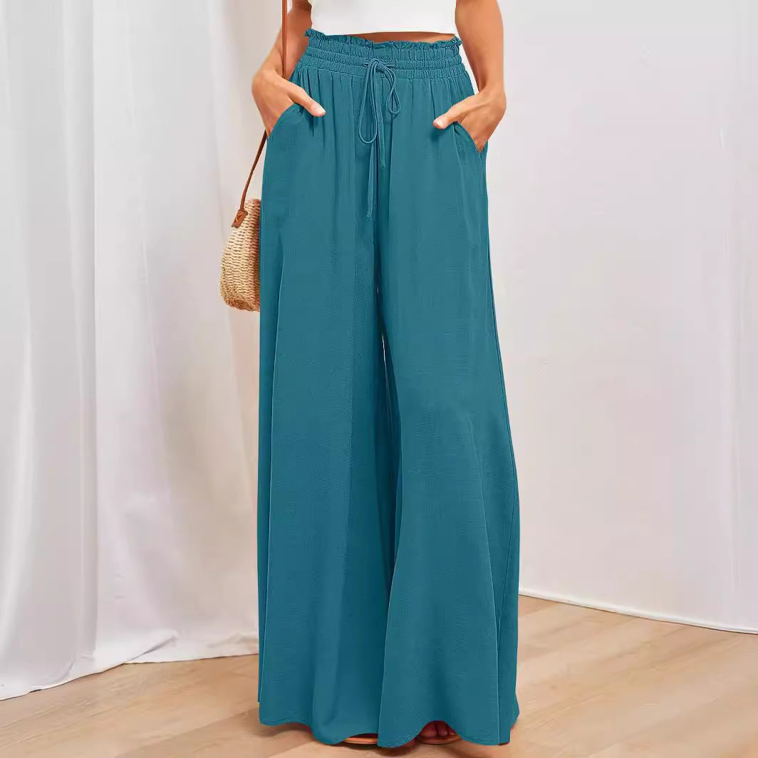 Maxi-nederdel i boho-stil til damer med snoretræk Stilla