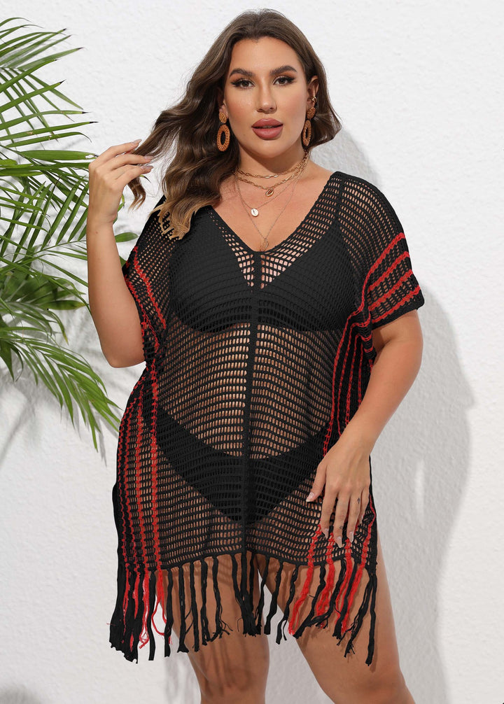 Dame Bohemian Mesh Strandtunika Stilla