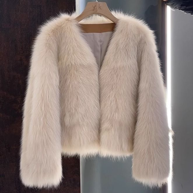 Kvinders elegante faux fur jakke Stilla