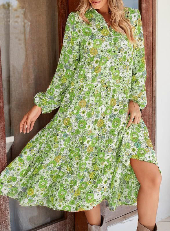 Dame maxikjole med blomsterdesign og ærmeløs stil Stilla