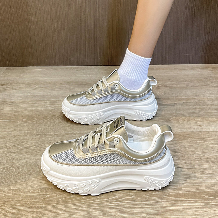 Dame Chunky Sneakers med åndbart mesh og innovativt sålprofil Stilla