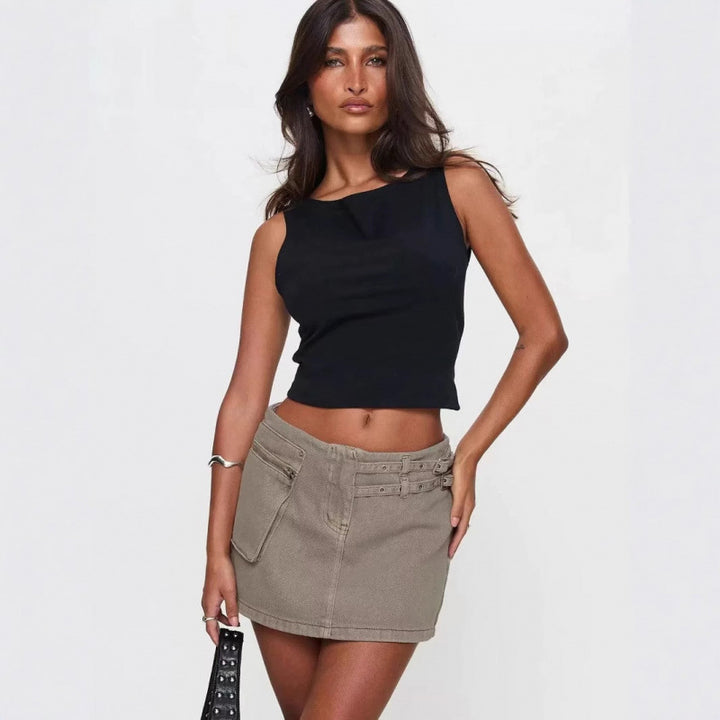 Dame Sleek Cropped Tanktop Stilla