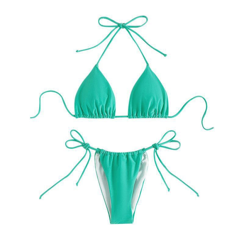 Dame Triangel-Bikini med justerbare stropper og sidelændebånd Stilla