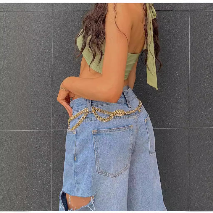 Dame komfortable brede jeans i moderne design med stræk Stilla