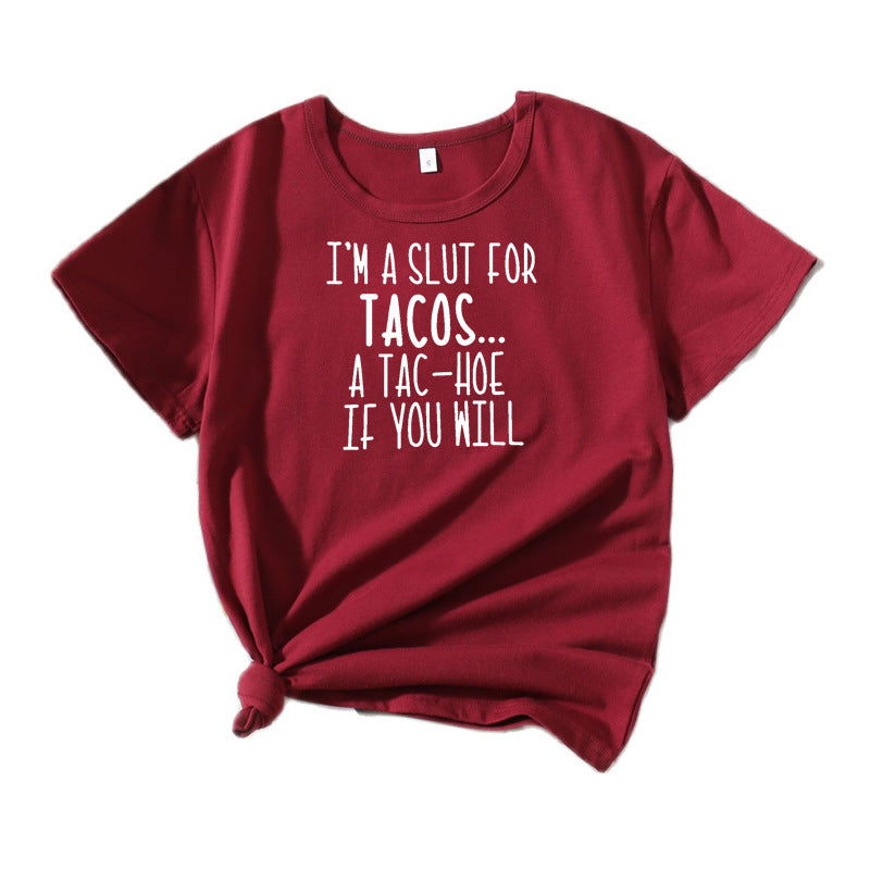 Dame Sjov Foodie Humor T-Shirt Stilla