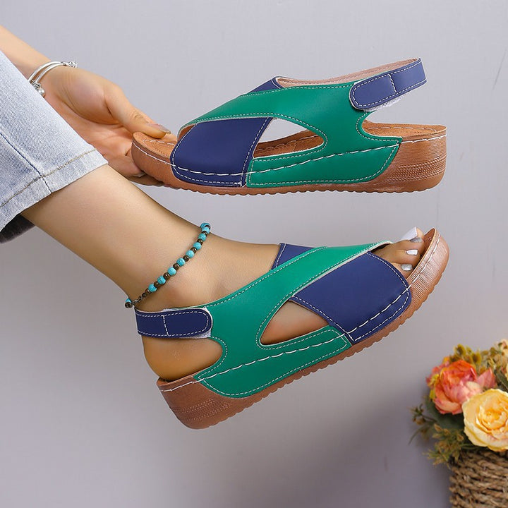 Dame Komfortable Trend-sandaler med åben tå område og modedesign Stilla