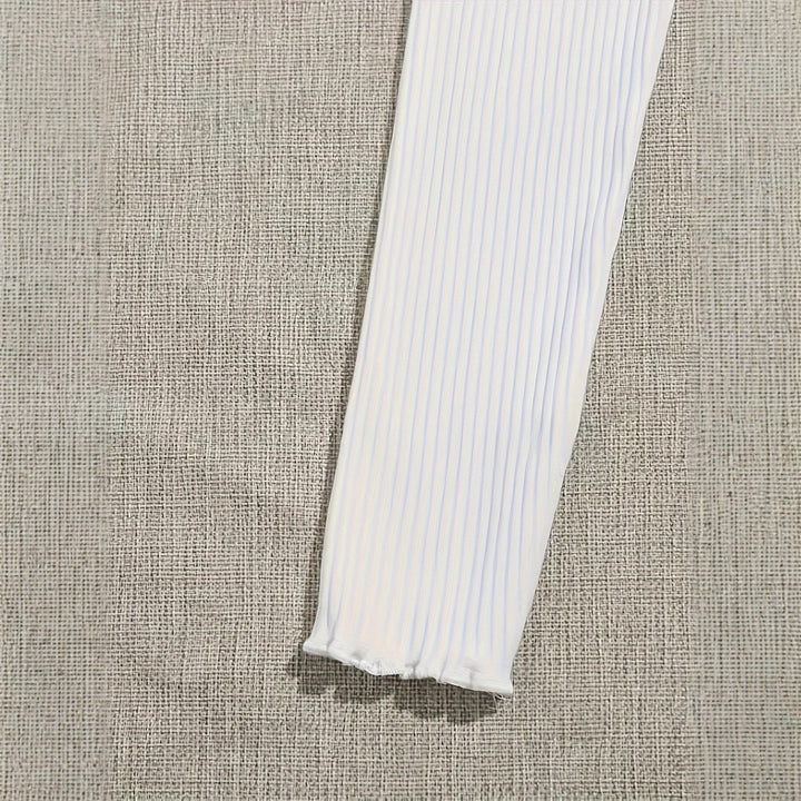 Dame moderigtigt cropped Langærmet top med snor Stilla
