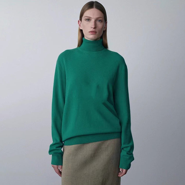 Kvindernes hyggelige højhalset sweater lavet af uld af høj kvalitet Stilla