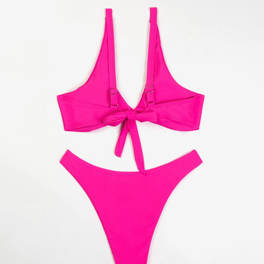 Femme Højskåret Trekant-Bikini-Sæt Stilla