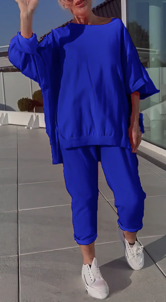 Damer Casual Sport outfit med oversized top og komfortable bukser Stilla