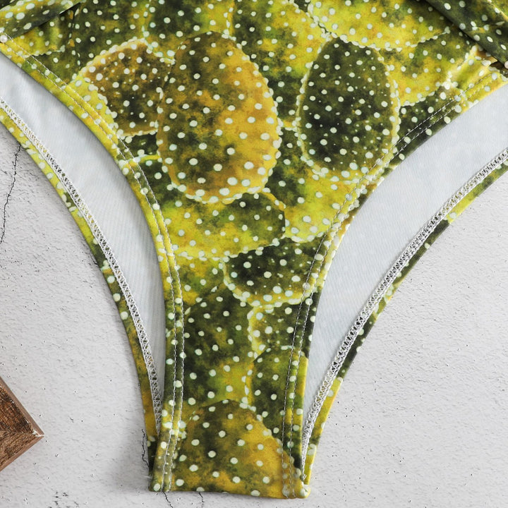 Dame heldragt badedragt med legende knude-design og blomster mønster Skovae