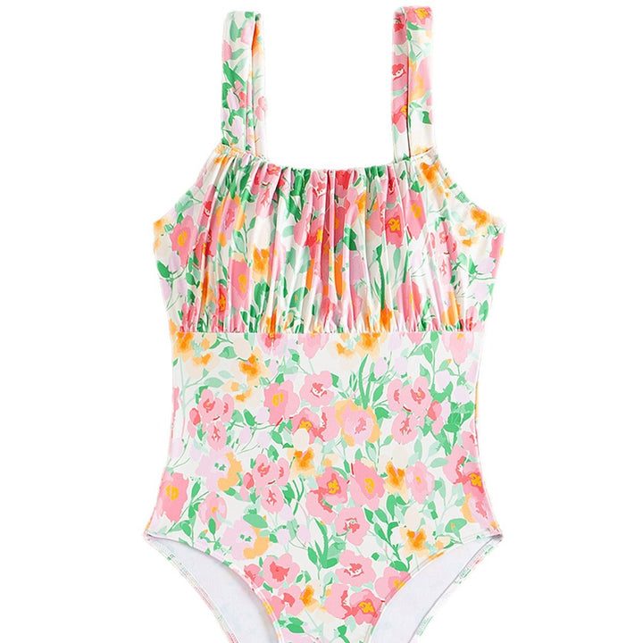 Dame heldragt badedragt med floralt design Skovae