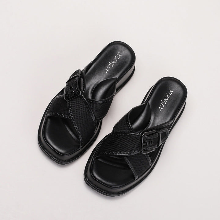 Dame komfort-sandaler med ergonomisk fodseng og justerbar rem Stilla