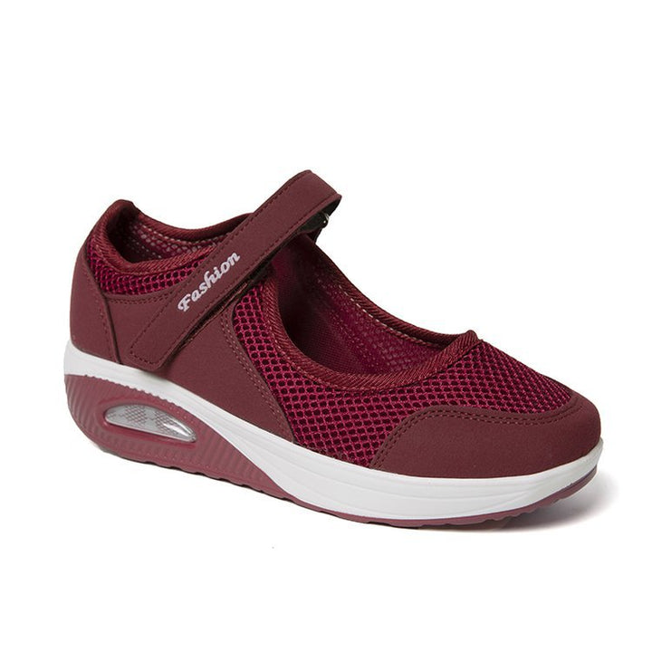 Dame Komfortable Slip-On Sneakers med åndbar netstruktur Stilla
