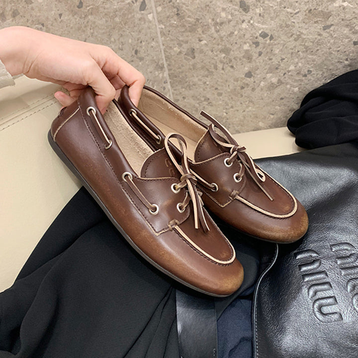 Femme Fritids Læder Slipper Stilla