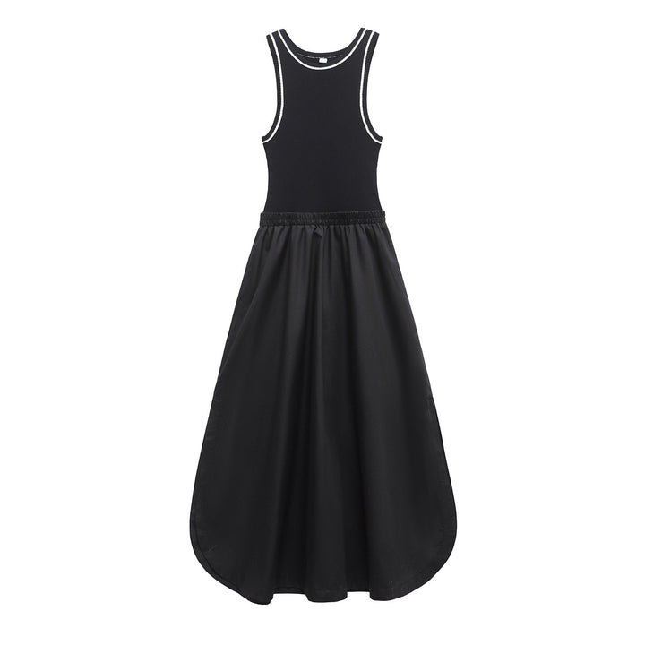 Dame Casual Maxi Kjole med høj Tanktop-design Stilla