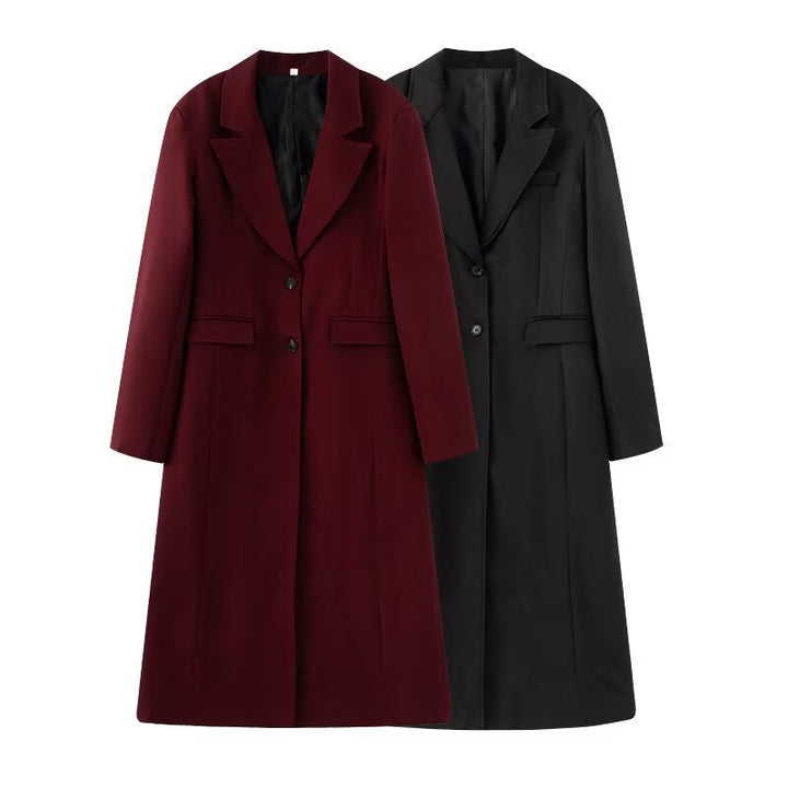 Dame skræddersyet longline blazer jakke Stilla