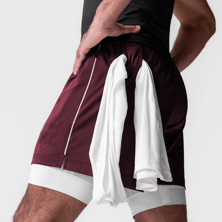 Herrer Sporty Korte Løbbukser med åndbart Mesh-materiale Stilla