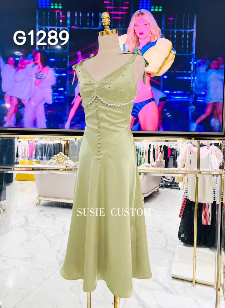 Dame Elegant Corsage-Bluse med transparente ærmer Skovae
