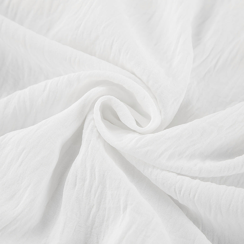 Dame Oversized Bluse med voluminøse ærmer og pænt binde bælte Stilla