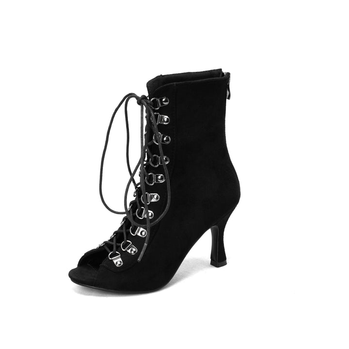 Femme Peep-Toe Snørestøvler Stilla