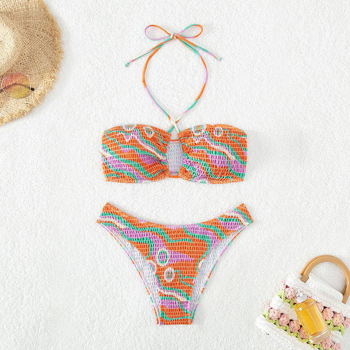 Dame Top med stropper Bandeau To-dels Bikini Sæt Stilla