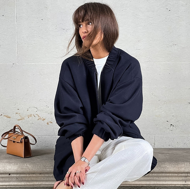 Dame oversized Sweatjakke Stilla