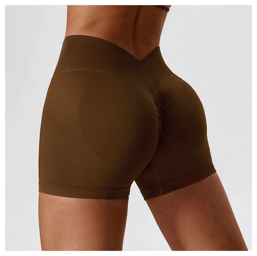 Stilla | Høj Talje Yoga Shorts Mave Kontraherende Hip Raise Fitness Bukser