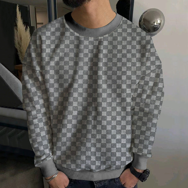 Herre afslappet sweatshirt med struktureret design og klassiske ribkanter Stilla
