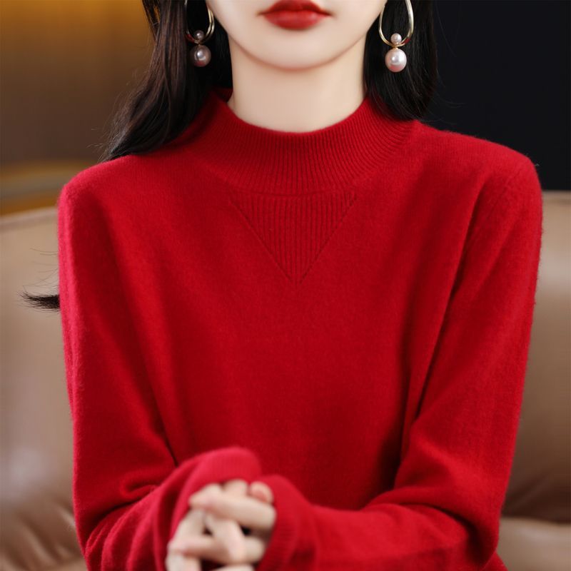 Damernes fine sweater med høj krave og elegante detaljer Stilla