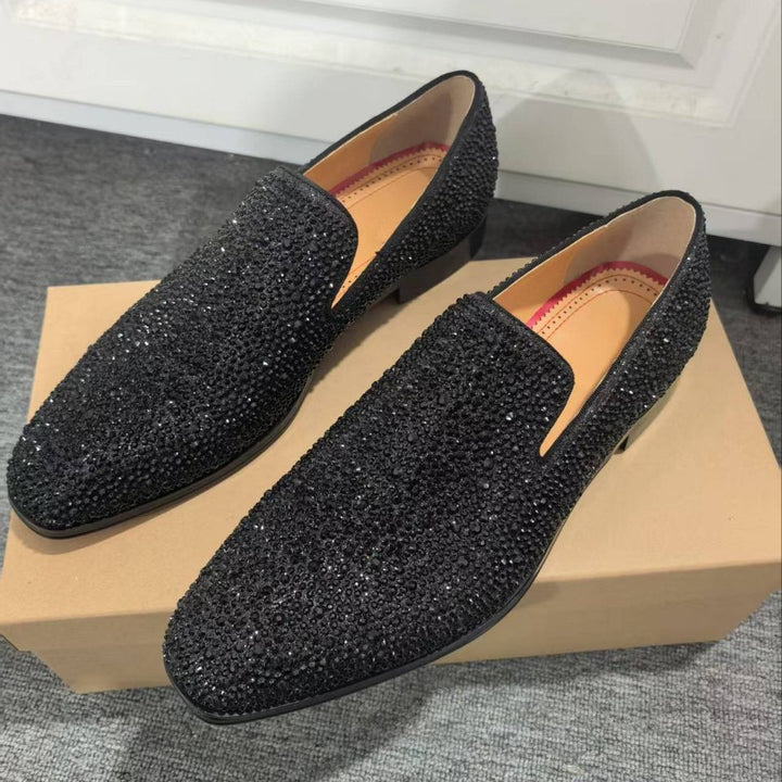 Herrer krystal-dekorerede slippers Stilla