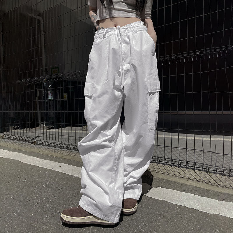 Damen Cargo-Hose mit elastischem Bund und praktischen Seitentaschen Skovae