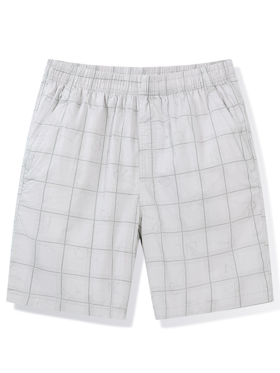 Herrer casual shorts i moderne ternet mønster Stilla