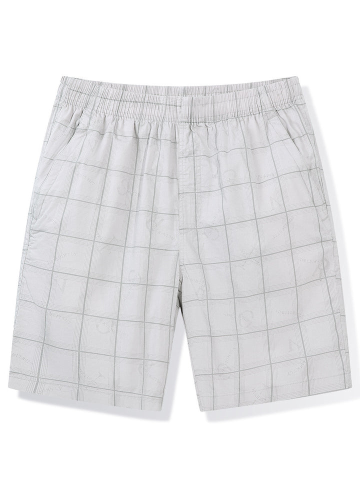 Herrer casual shorts i moderne ternet mønster Stilla